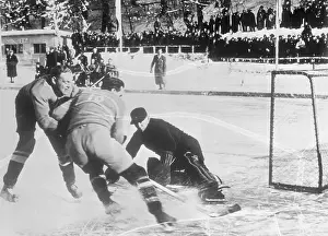 German Hockey Team Scoring on Japan