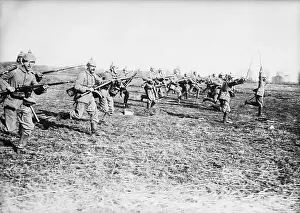 Infantry Prints: German Infantry Charging World War I