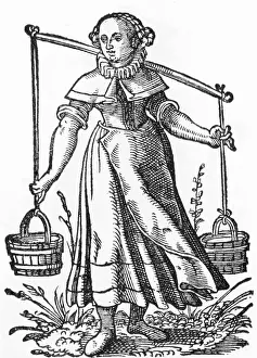 Housecleaner Prints: German Maid Servant