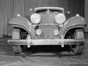 Prints of (Original Caption). Though not a true sports car, the German Mercedes-Benz 540K was nevertheless an outstaning performer for its weight and size Vintage Car Collection Prints: German Mercedes-Benz