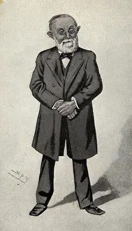German Scientist Rudolph Virchow Standing with Hands Clasped