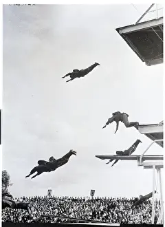 Diving Prints: German Soldiers Dive in Full Field Gear
