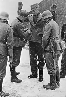 Searching Prints: German Soldiers Searching Norwegians
