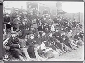 German Soldiers Sitting in Camp