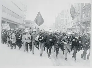 Heidelberg Prints: German Students Demonstration