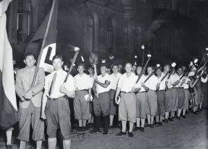 Censorship Prints: German Students Holding Torches