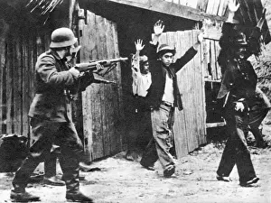Yugoslavia Prints: German Troops Capturing Bolshevists