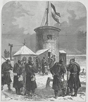 German Troops Raising Flag