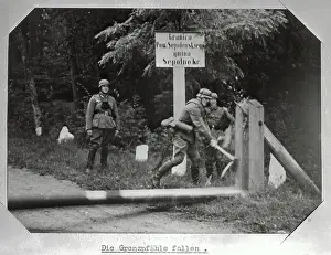 Warsaw Prints: German Troops Smash Polish Border Barriers