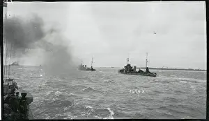 Wilhelmshaven Prints: German Vessels Offshore in North Sea