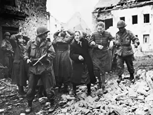 German Women and Troops in Holstum