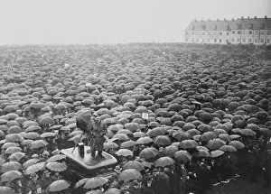 Saarbrucken Prints: Germans Demonstrating Before Saar Plebiscite 1935