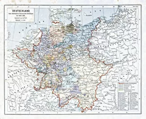 Images Dated 16th June 2018: Germany, at the outbreak of the French Revolution in 1798
