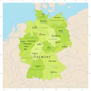 Images Dated 26th November 2017: Germany Vector Map