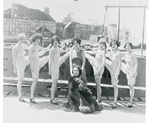 Gertrude Olmstead Posing with Dancers