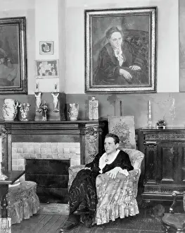 Gertrude Stein Relaxing in a Chair