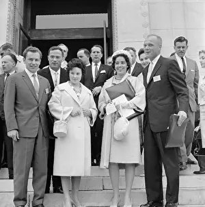 Gherman Titov with John Glenn and their Wives