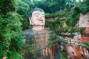 Images Dated 28th September 2008: Gian Buddha, LeShan, SiChuan, China