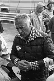 Prints of Giovanni Agnelli (1921 - 2003), head of the family which owns the Fiat Group, talking with race car driver Mario Andretti (not in the picture) during a break in Grand Prix racing, May 1975 Legends of the Track: Gianni Agnelli at Grand Prix of Monaco
