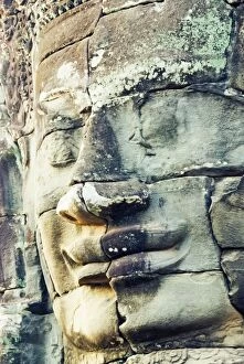 Images Dated 22nd February 2007: Giant carved stone faces at Bayon temple