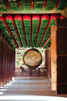 Images Dated 11th May 2016: Giant Drum in Bulguksa Buddhist Temple