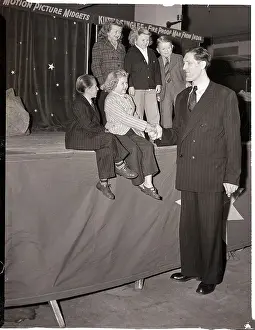 Giant Greeting Group of Circus Midgets