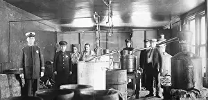 Raid Prints: Giant Moonshine Operation W/Stlls;Police