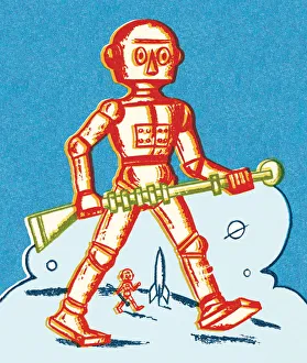 Images Dated 30th September 2003: Giant robot