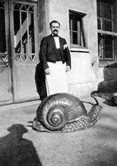 Huge Prints: Giant Snail Made of Papier Mache