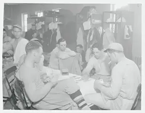 Giant Teammates Conversing Together