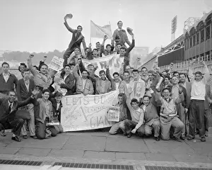 Giants Fans Holding Banner