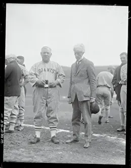 Giants Manager McGraw Accepting Medal