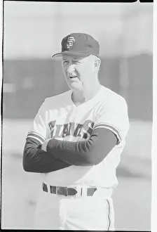 Scottsdale Prints: Giants Manager Roger Craig Concentrating on Spring Training Action
