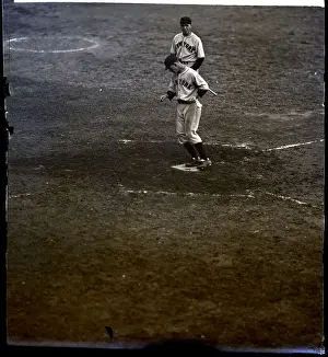 Giants Player Standing On Base