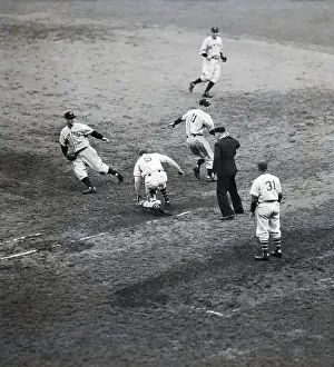 Sliding Prints: Giants Player Tagged Out At First