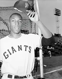 Rookie Prints: Giants Rookie Willie McCovey Doffing Cap