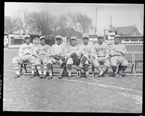Emil Meusel Prints: Giants Teammates Posing at Spring Training Camp