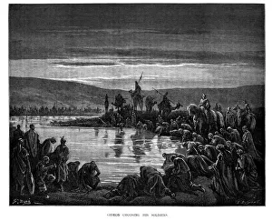 Historical Geopolitical Location Collection: Gideon Choosing His Soldiers