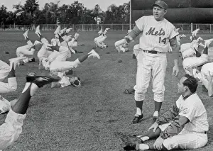 Gil Hodges Watching NY Mets in Training
