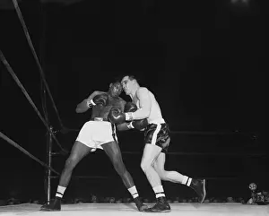 Fist Fight Prints: Gil Turner and Gene Fullmer in Boxing Match