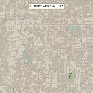 Gilbert Arizona US City Street Map