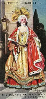 Gilbert and Sullivan production of The Gondaliers, on Player's Cigarettes tobacco card, 1925