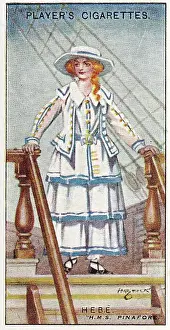 Gilbert and Sullivan production of H.M.S. Pinafore, on Player's Cigarettes tobacco card, 1925