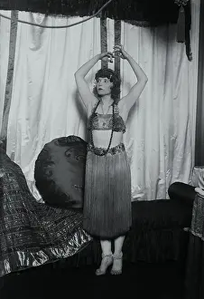 Gilda Gray Posing in Tahitian Style Costume