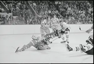 Gilles Meloche and Andre Savard Falling