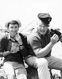 Antenna Prints: Gilligan and The Captain Sitting on Rock