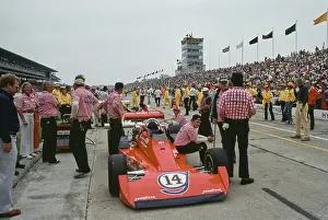 Huty32648 Prints: Gilmore Racing Team At Indianapolis 500, 1978