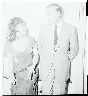 Gina Lollobrigida Looking at Gary Cooper