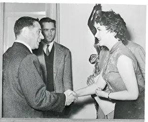 Gina Lollobrigida Meeting with Producers