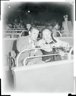 Inglewood Prints: Ginger Rogers Sitting with Husband Jack Briggs